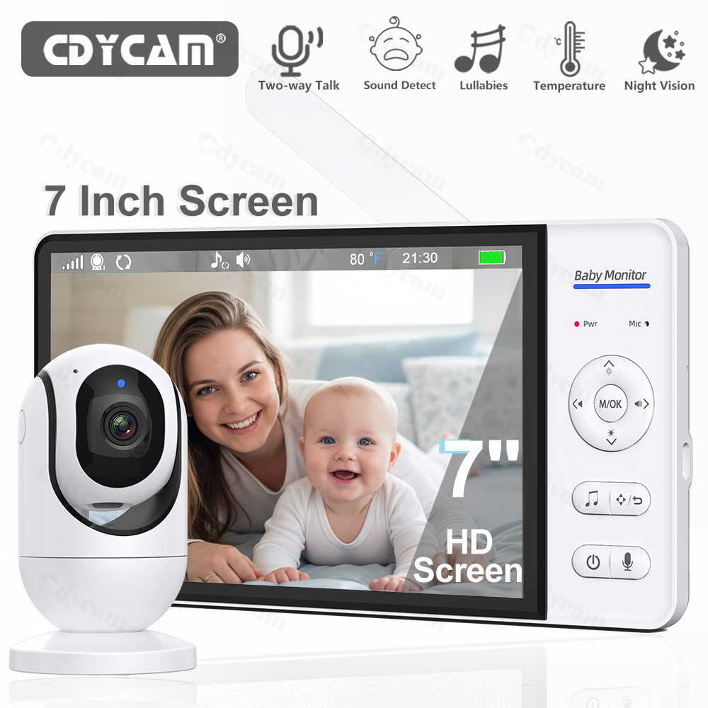 Audio Music Video - 7.0'' Video Baby Monitor 720P 5000mAh