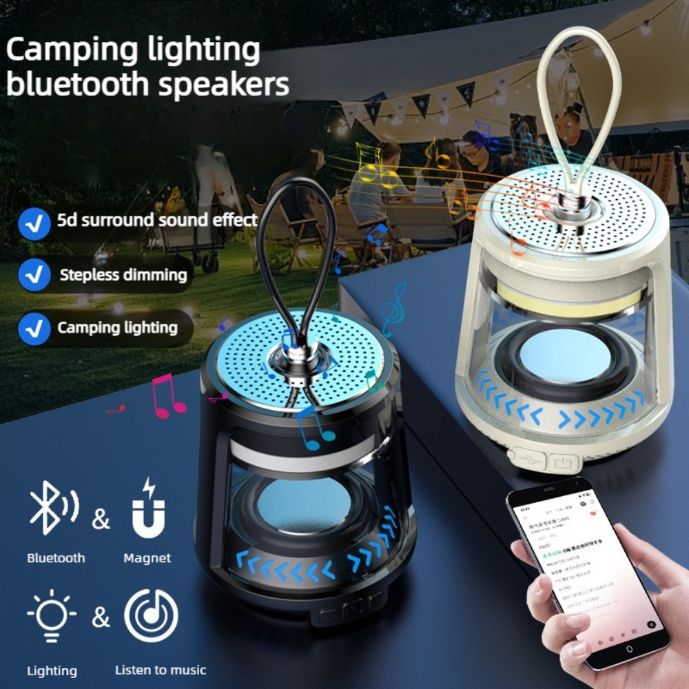 Audio Music Spotify - Rechargeable Camping Lantern With Bluetooth Speaker