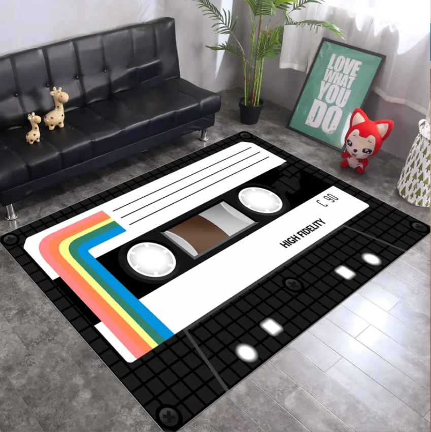 Audio Vibes Music - Retro Cassette Tape Rug Colorful Music