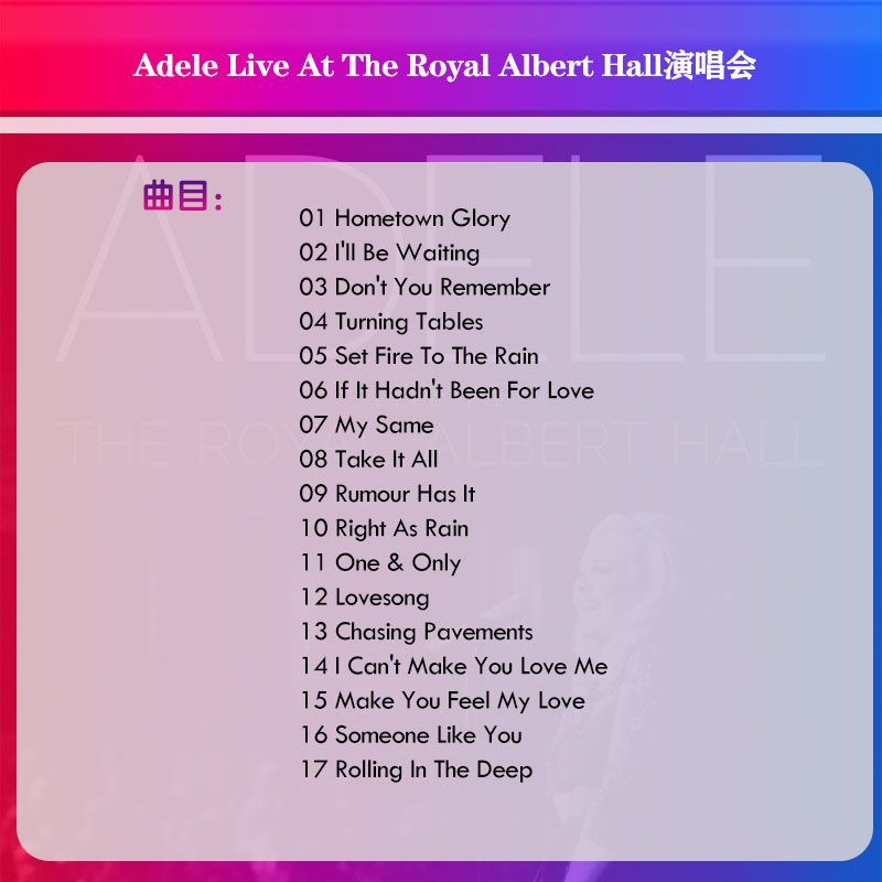Music Audio CD Adele Live At T - đánh giá và giá Audio Music Lyrics