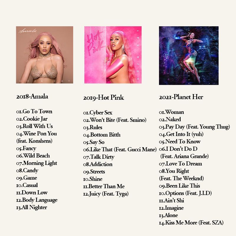Doja Cat 6CD Music Album Colle - đánh giá và giá Audio Music Of