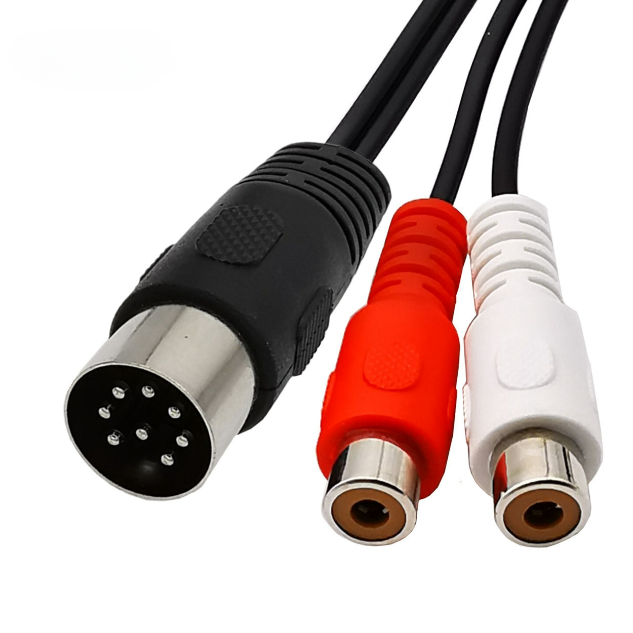 Din 8 Pin to 2RCA Cable 8Pin D - đánh giá và giá Audio Music Instrumental