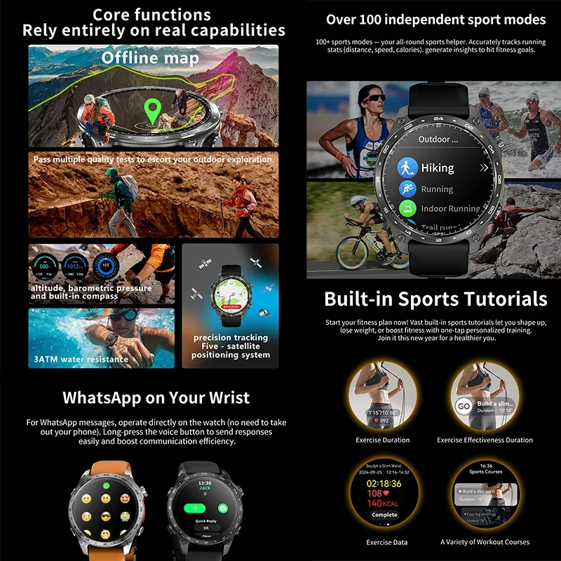 2026 New Men Smart Watch with  - đánh giá và giá Audio Music Light