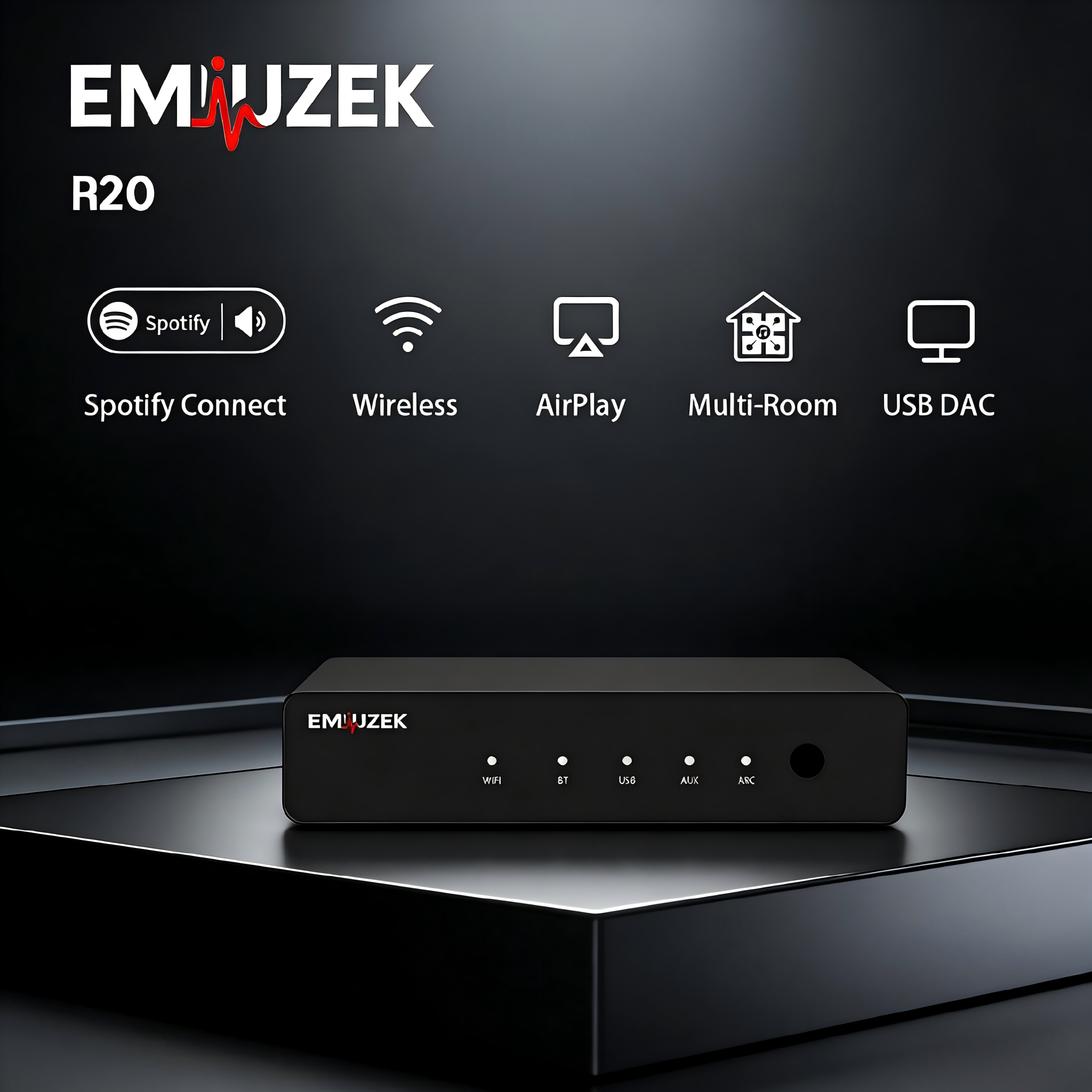 EMiUZEK R20 Wireless Bluetooth - đánh giá và giá Audio Music Spotify