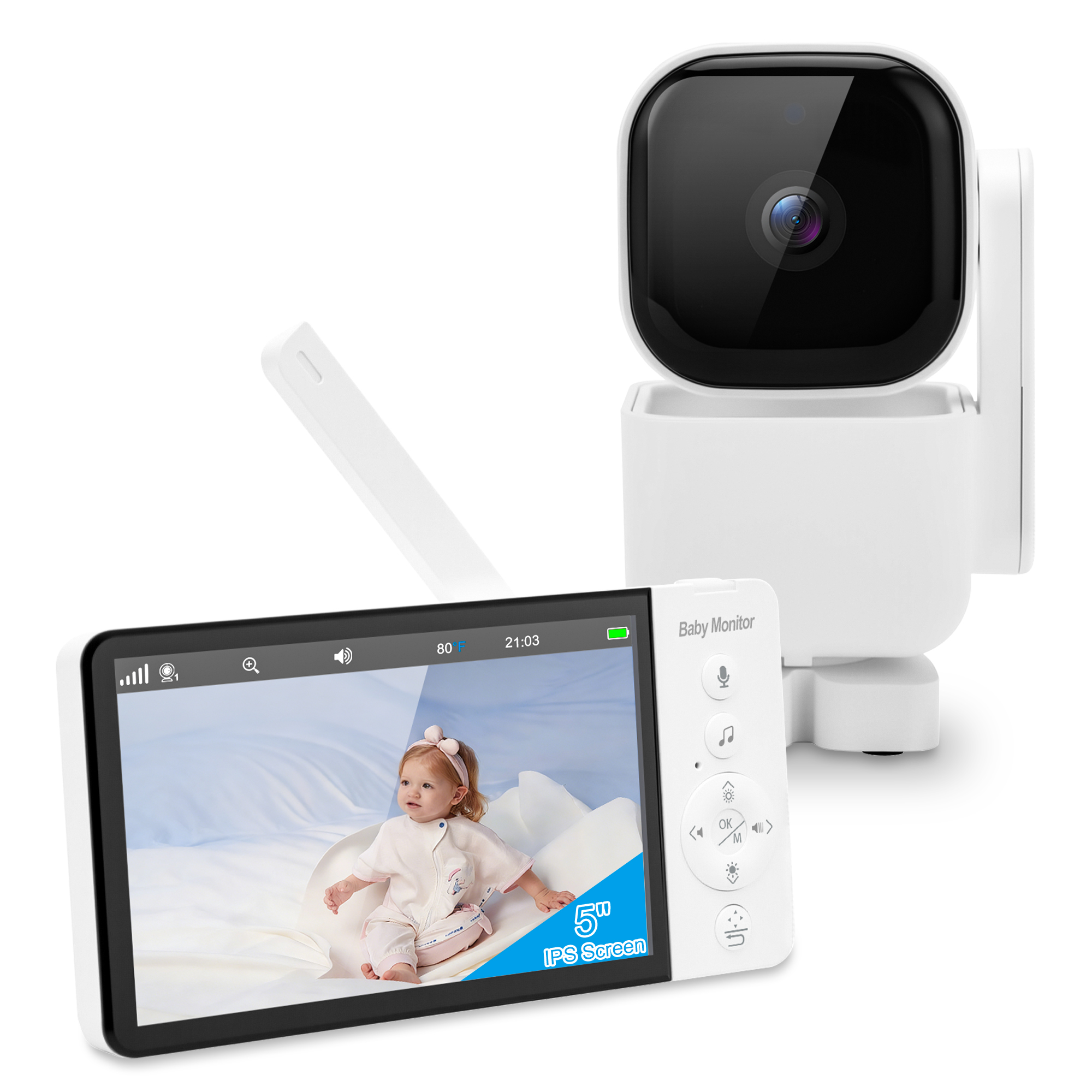 5'' Baby Monitor Two Way Audio - đánh giá và giá Zoom Audio Music