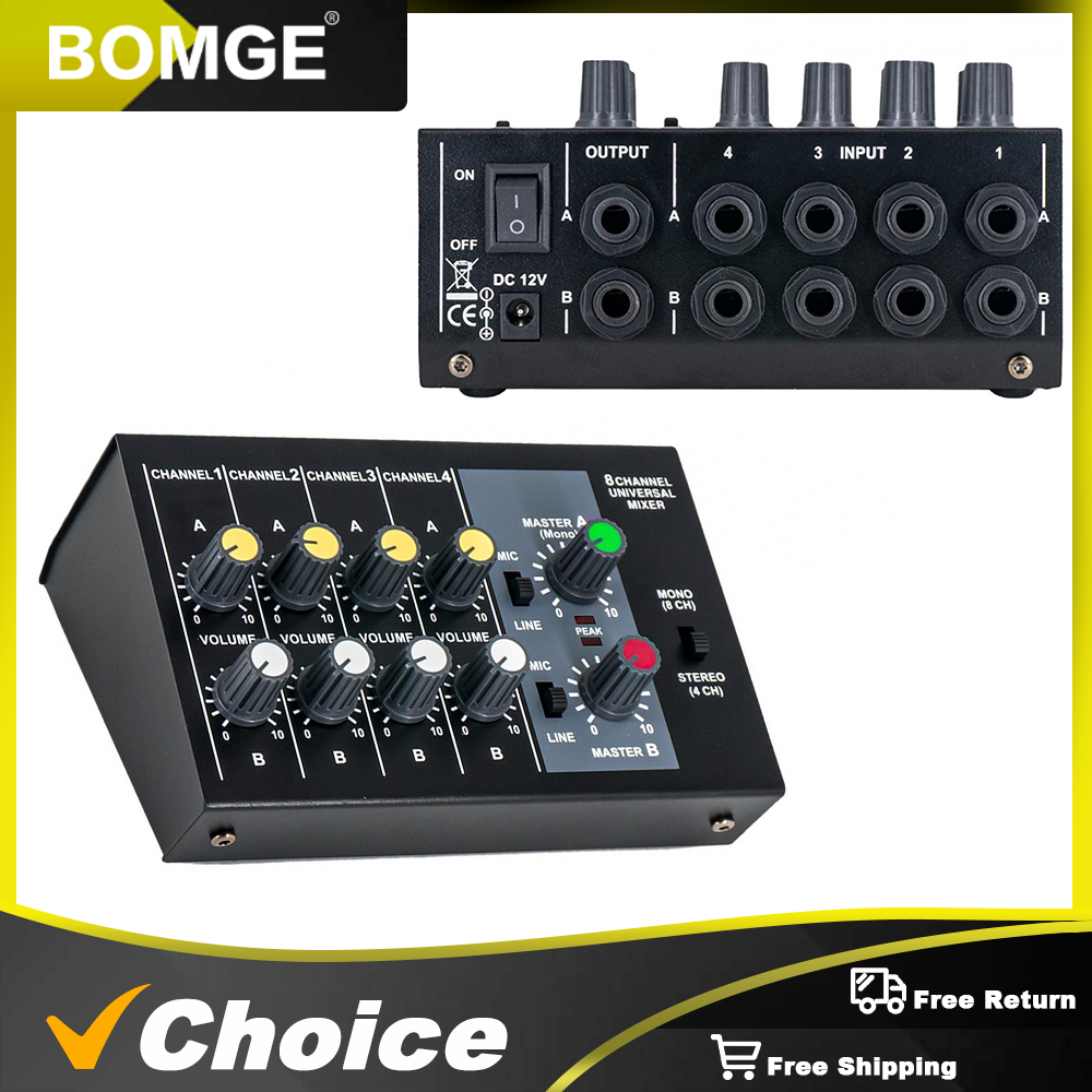 8 Channel Mixer - Mini 8 Compa - đánh giá và giá Audio Music Instrumental