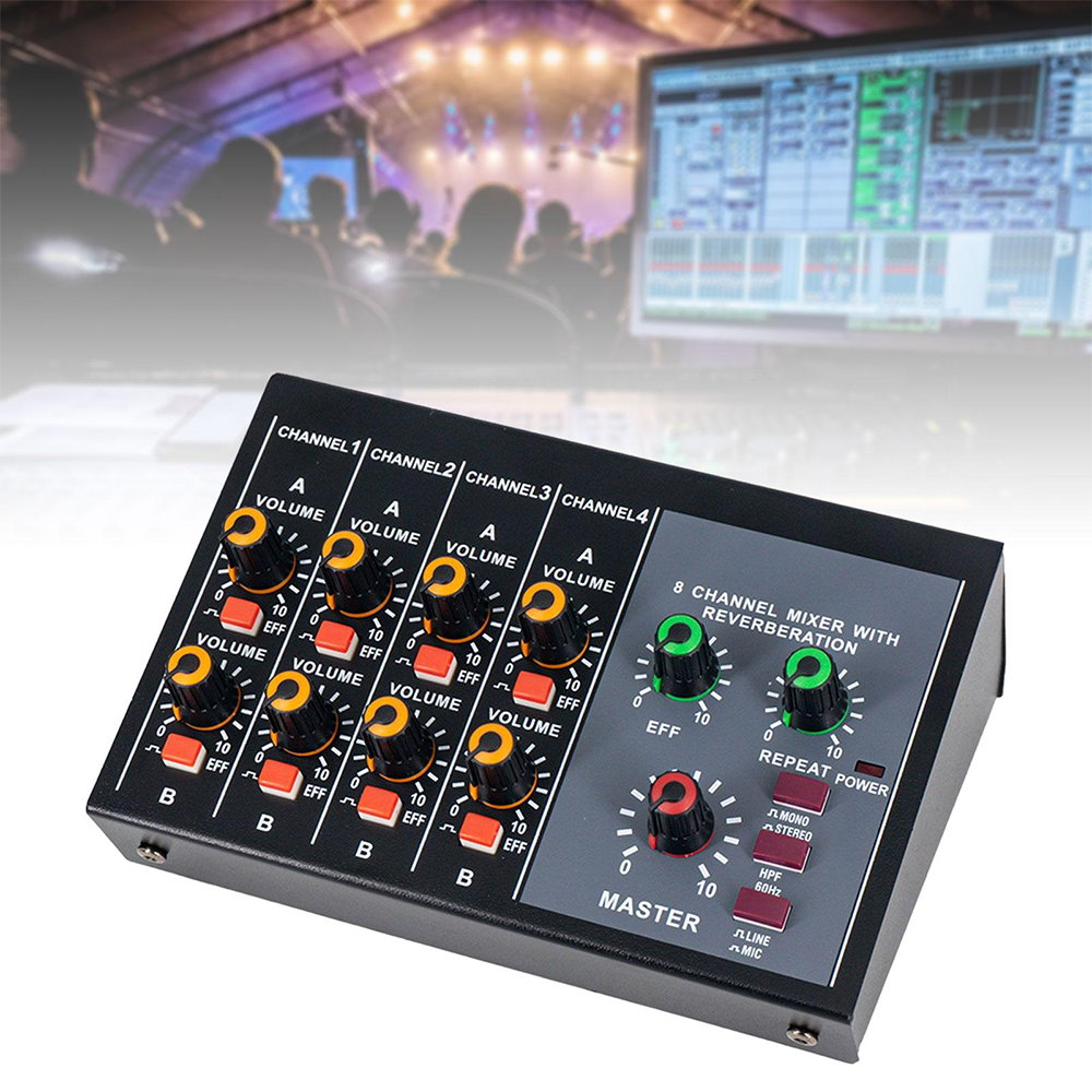 8 Channel Mixer - Mini 8 Compa - đánh giá và giá Audio Music Instrumental