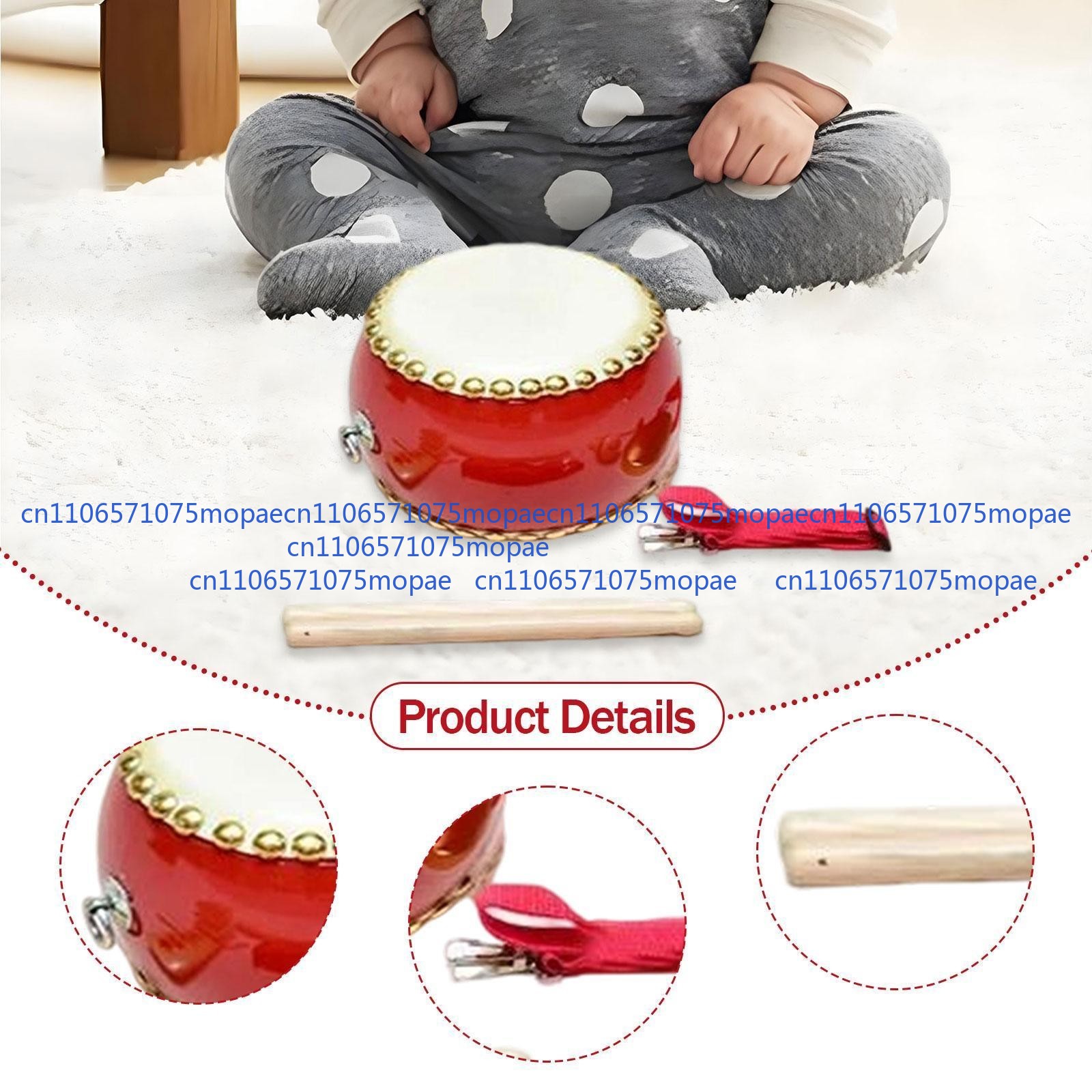 Wooden Drum Set Taiko Boys Gir - đánh giá và giá Audio Music Instrumental