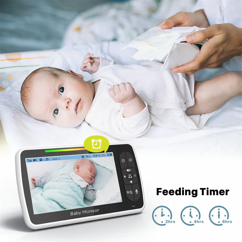 5inch Video Baby Monitor with  - đánh giá và giá Zoom Audio Music