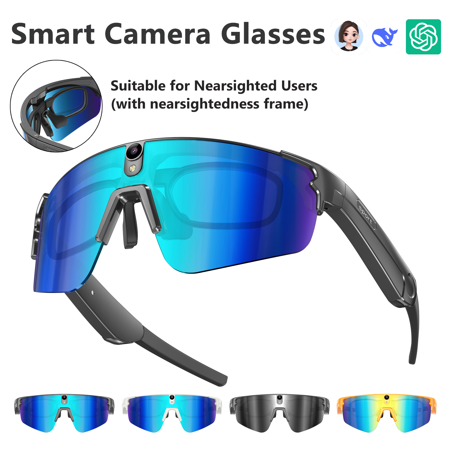 L805 AI Smart Glasses With 800 - đánh giá và giá Audio Music Video