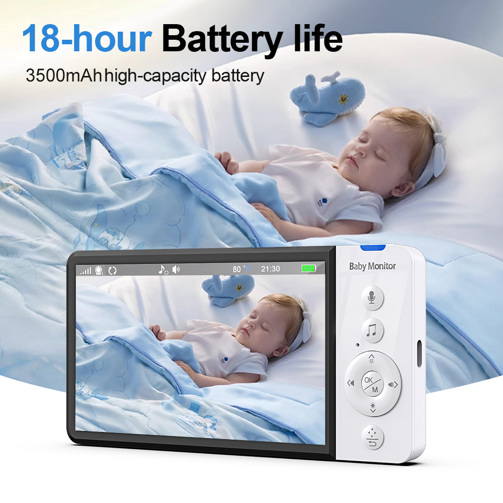 New 5'' Video Baby Monitor Wit - đánh giá và giá Zoom Audio Music