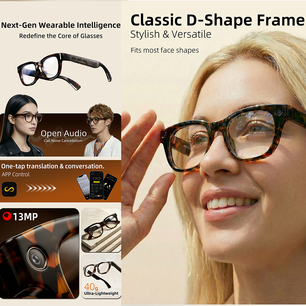 G600 Pro AI Smart Glasses 13MP - đánh giá và giá Audio Music Video