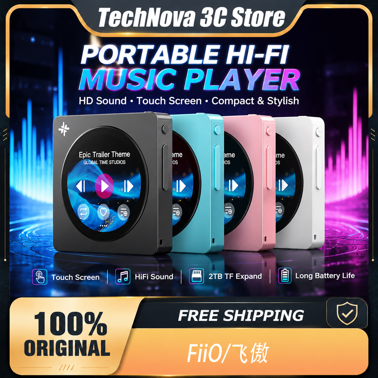 FiiO DISC Portable HiFi Music  - đánh giá và giá Audio Music Of