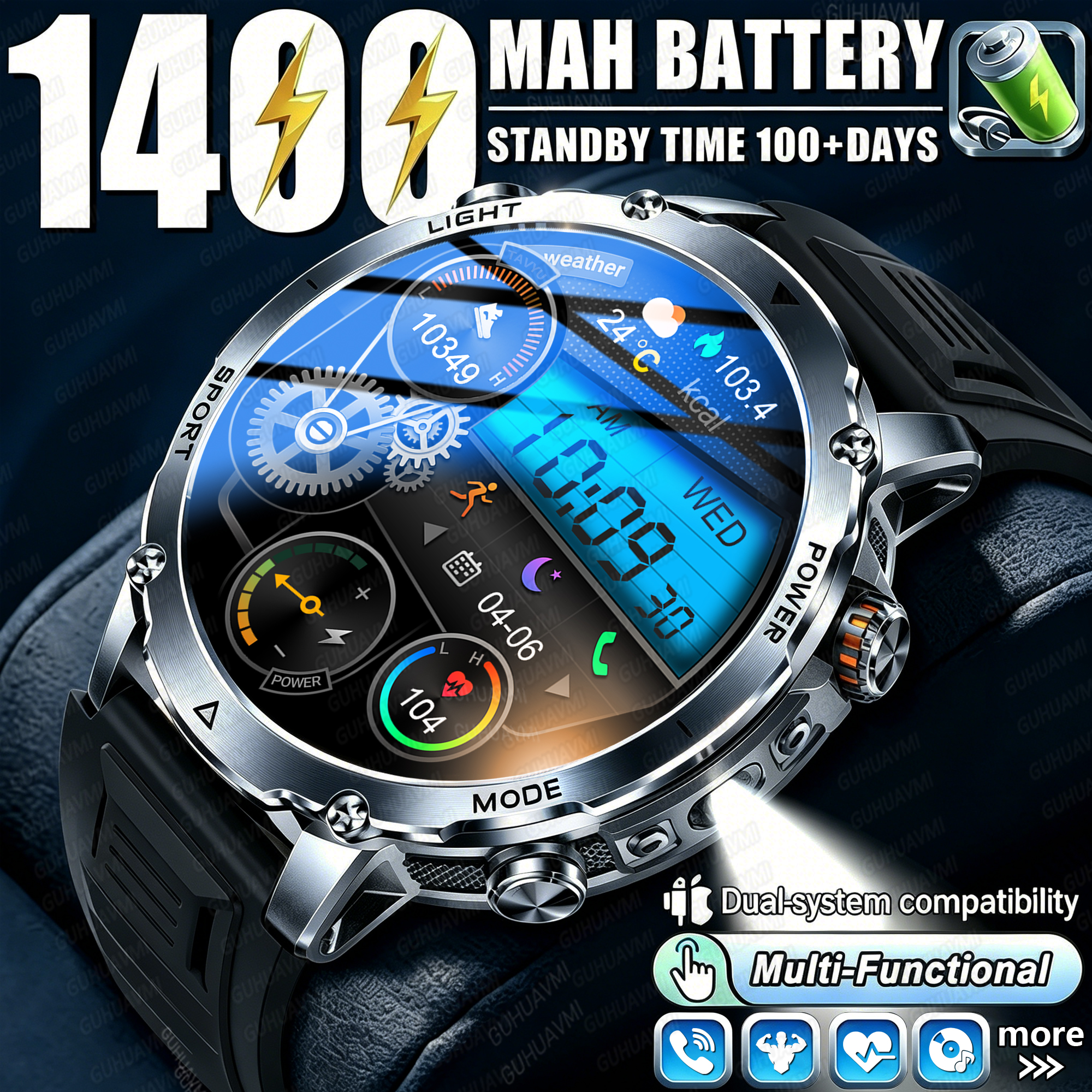 Newly Durable 1400mAh Large Ba - đánh giá và giá Audio Music Light