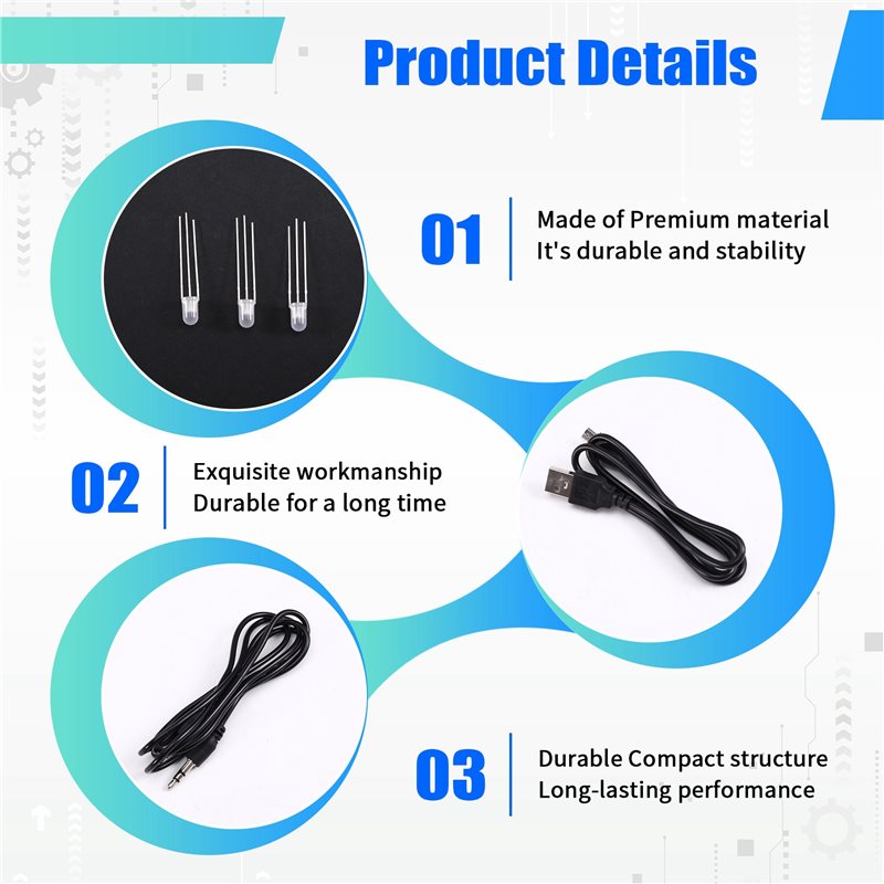 【DIGITAL GADGET】TYPE-C USB LED - đánh giá và giá Audio Music Light