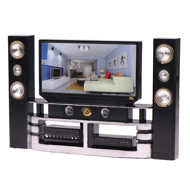 New 1/12 Dollhouse Mini TV Aud - đánh giá và giá Audio House Music