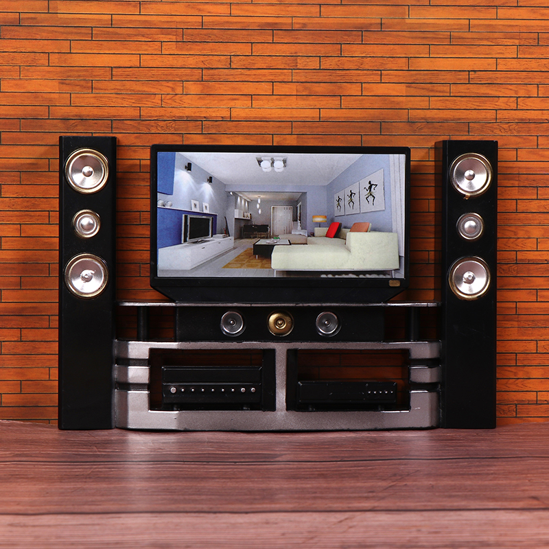 New 1/12 Dollhouse Mini TV Aud - đánh giá và giá Audio House Music