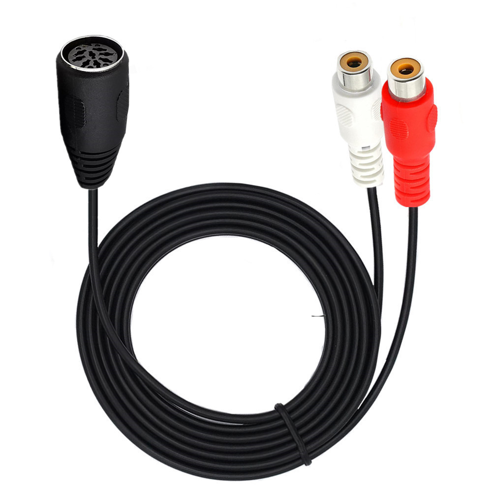 Din 8 Pin To 2RCA Cable 8Pin D - đánh giá và giá Audio Music Instrumental