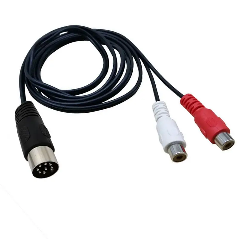 Din 8 Pin To 2RCA Cable 8Pin D - đánh giá và giá Audio Music Instrumental