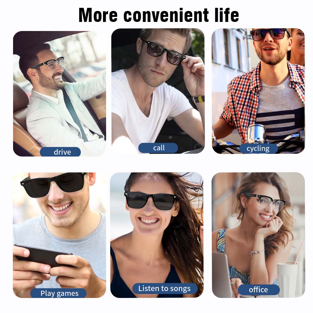 SENBONO E13 Smart Glasses:Blue - đánh giá và giá Audio Music Light